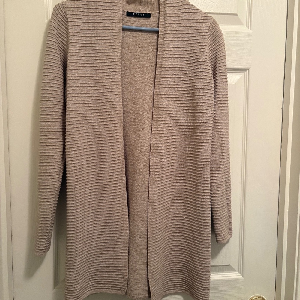 Cyrus women’s xsmall ribbed cardigan